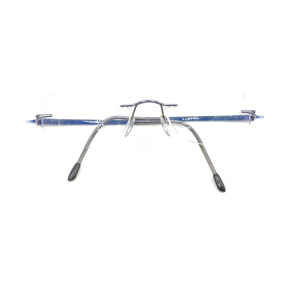 Silhouette 7622 40 6055 Titanium Blue Rimless Eyeglasses Frames 17 130 Austria - Picture 12 of 13